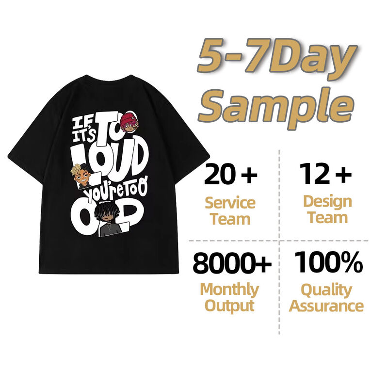 100% Cotton Oversized Acid Washed Men's T-Shirts Vintage Tee Custom Logo Short Long Length Classic Neck Collar Sun Faded Design