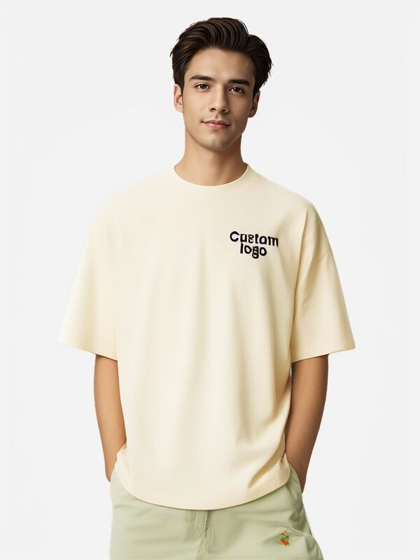 Custom Hot Sale Unisex 100% Cotton T Shirts Blank T-Shirts US Size True to Size Drop Shoulder Tshirts for Men