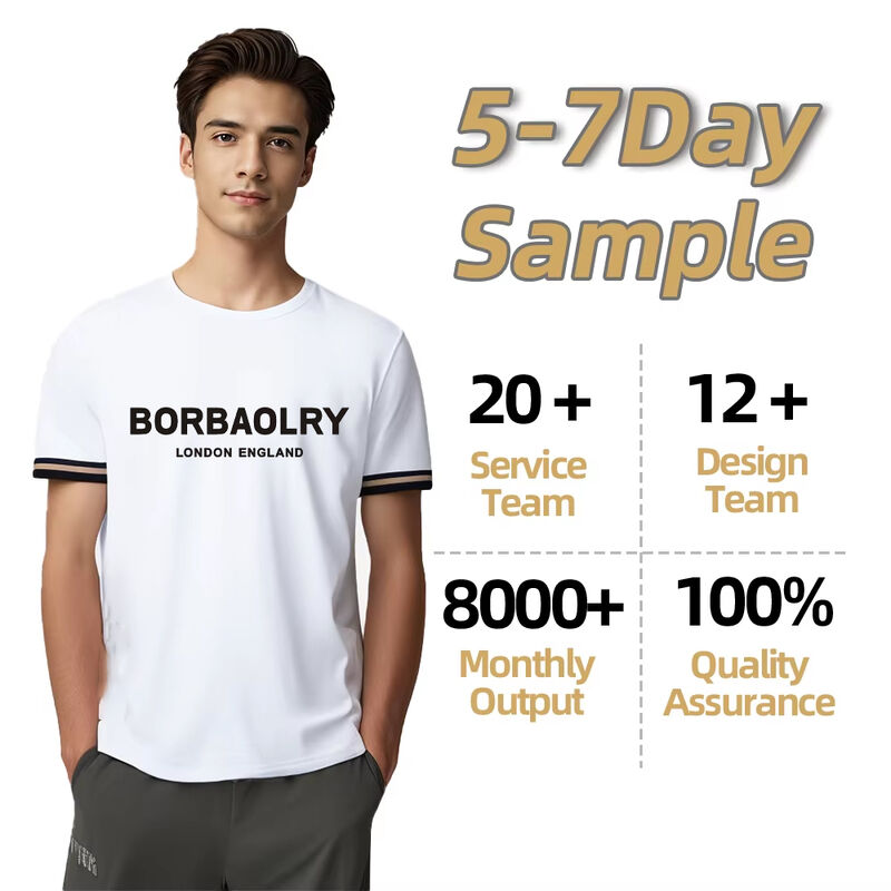 Cotton Short-sleeved T-shirt Summer Shorts Clothes Men t Shirt for Men