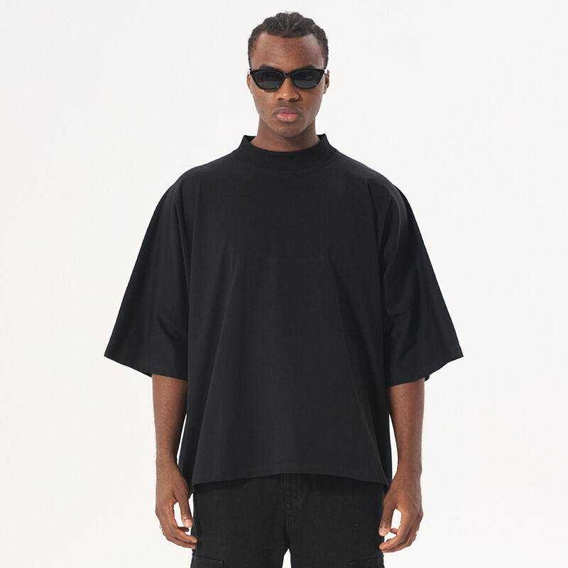 Clothing Manufacturers Custom 220 Gsm Tshirt Heavyweight Seamless T-Shirt Boxy Cropped T Shirt