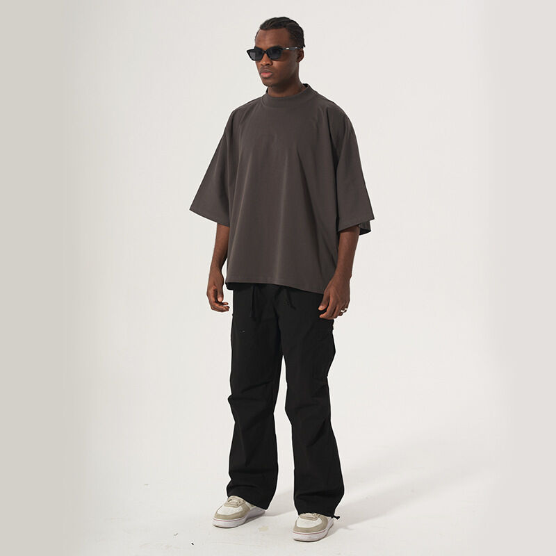 Clothing Manufacturers Custom 220 Gsm Tshirt Heavyweight Seamless T-Shirt Boxy Cropped T Shirt