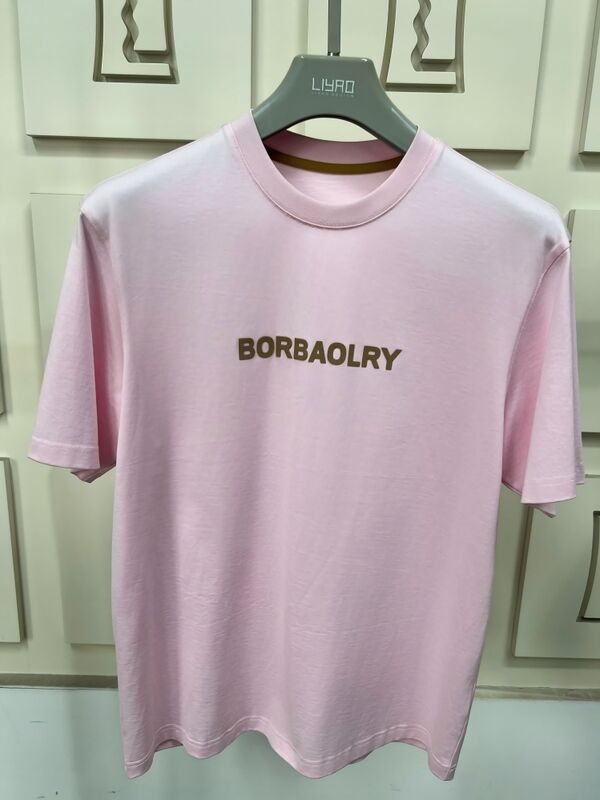 Men's High Quality Regular Fit Short Sleeve T-Shirt with Custom Logo Printed Using DTG Technology