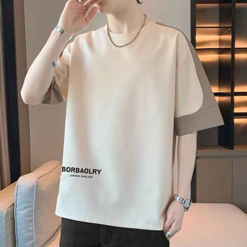 Factory Sales t Shirt Man's T-shirt Made 220Grams Oversized Fit Support Logo Customized Boxy t Shirt