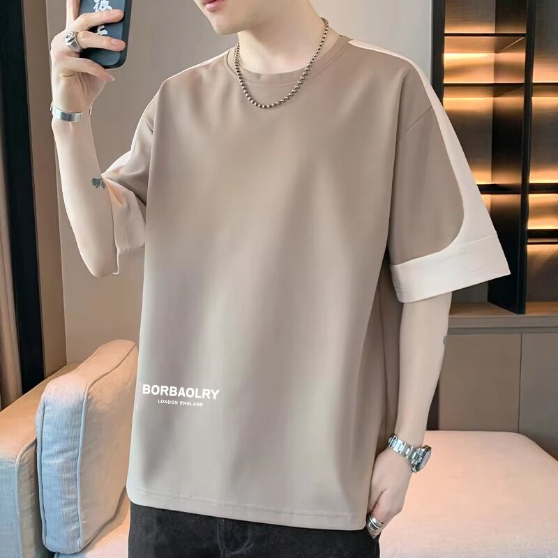 Factory Sales t Shirt Man's T-shirt Made 220Grams Oversized Fit Support Logo Customized Boxy t Shirt