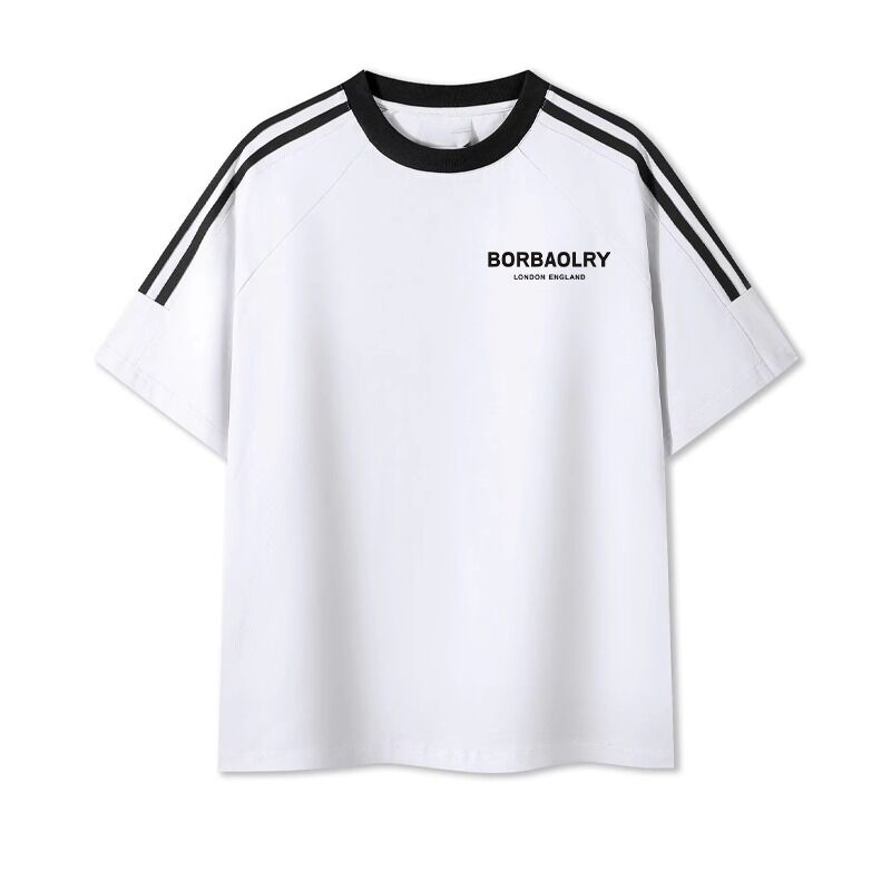 Men O-Neck Regular Knitted Dyed Cotton T-Shirts Comfortable Men's Blend Print Sweet Shirt for Men