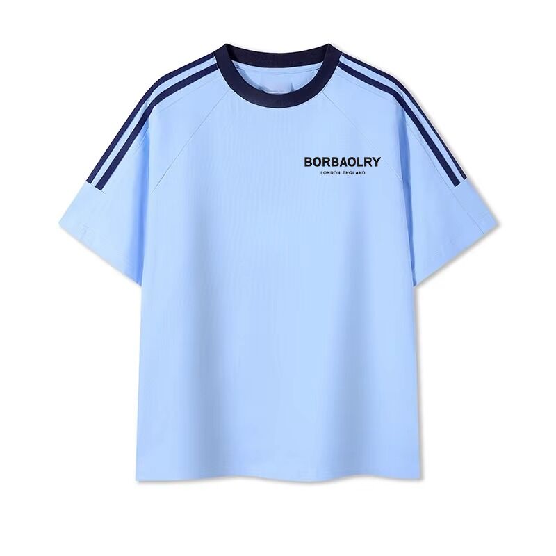 Men O-Neck Regular Knitted Dyed Cotton T-Shirts Comfortable Men's Blend Print Sweet Shirt for Men