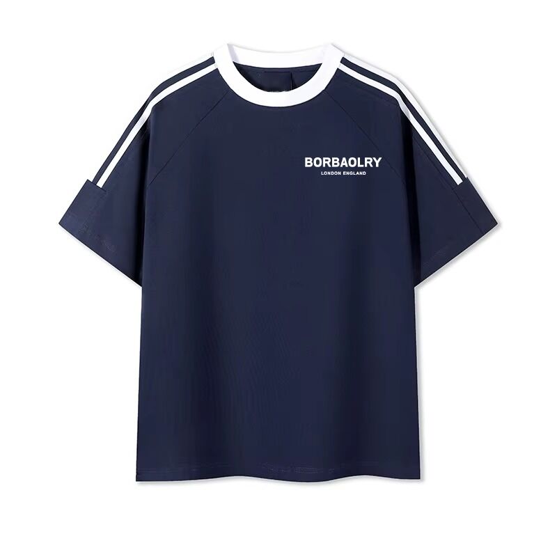 Men O-Neck Regular Knitted Dyed Cotton T-Shirts Comfortable Men's Blend Print Sweet Shirt for Men