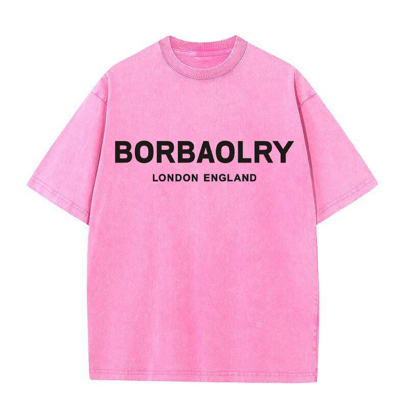 Custom Boxy Heavyweight 280g Thickoversized Pullover Men Vintage Distress Acid Wash Tshirt t Shirt T-shirts