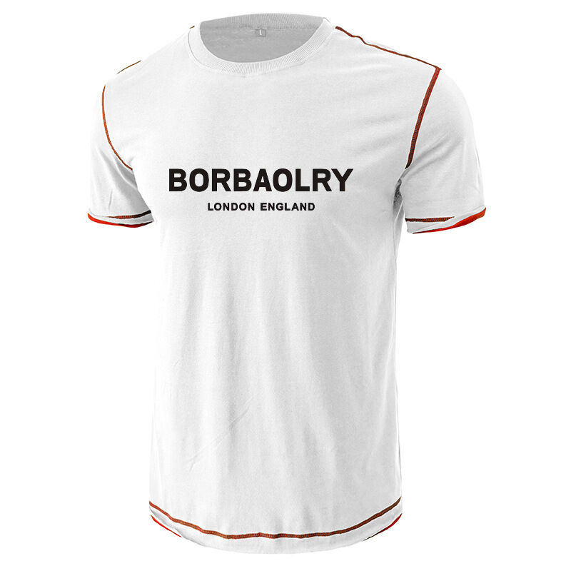 Customized logo on Fitness Compression Gym T-shirt Quick-drying Breathable Muscle Mens Sportswear Sleeve Athletic Tight T-shirt