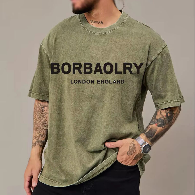 Top Quality Men's T Shirt Baggy High Street Style Stretch Oversized Shirts Graphic Crop Top Tee Summer Essentials T-shirts