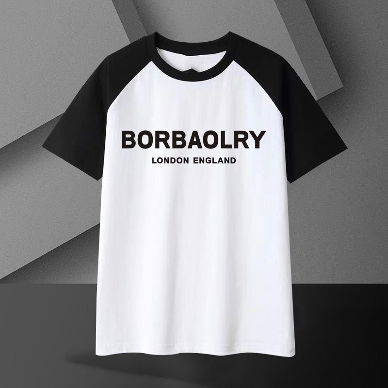 Heavy Cotton T-Shirt for Men 220 Grams Breathable Oversized Short Sleeves Solid Pattern Casual Long Length Knitted Fabric