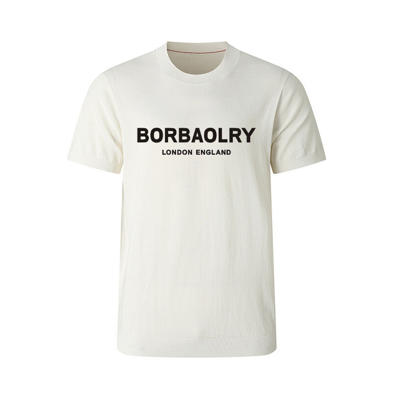 Wholesale Men's Gym Run Quick Dry T-shirt Custom Print Plain Blank Sport Formal Knitted Style