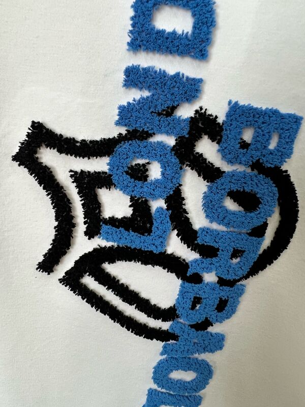 Men's White T - Shirt, Flocking Letter Print, Short Sleeve Casual Top 100%cotton Men's T-shirt