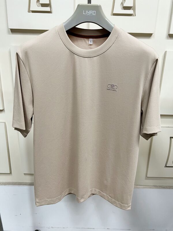 Minimalist Printing Short - Sleeve T - Shirts for Men, Solid Color Basic Tees Men Tshirt