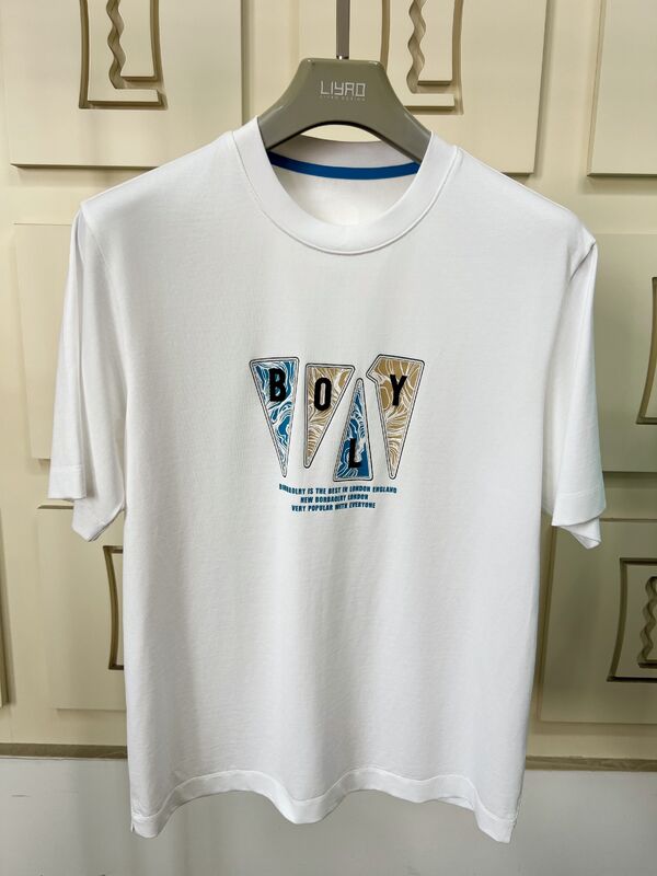 Men's Crew Neck Short Sleeve Tees, Trendy Graphic Print and Embroidery T - Shirts Multi - Color Casual 100%cotton Tshirt for Men