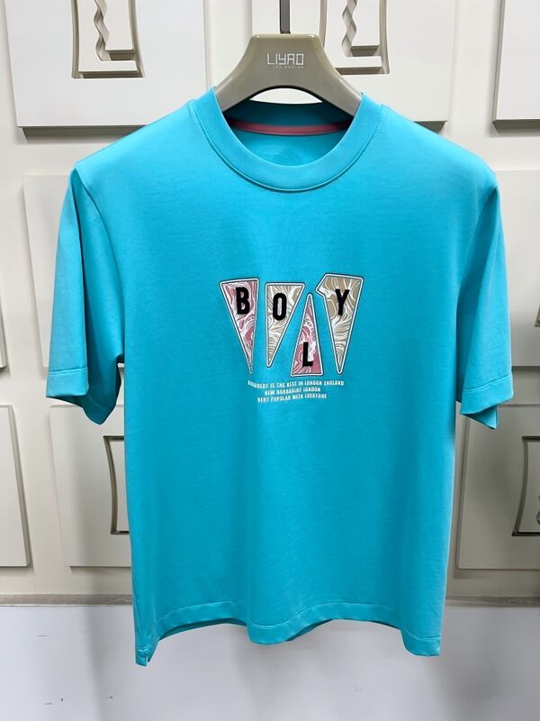 Men's Crew Neck Short Sleeve Tees, Trendy Graphic Print and Embroidery T - Shirts Multi - Color Casual 100%cotton Tshirt for Men