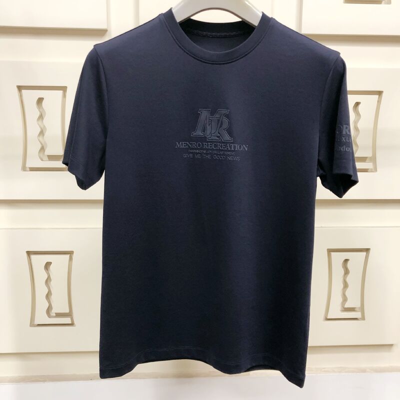 Men's Premium Organic Cotton T - Shirts with Embossed Logo, Soft Breathable Fabric for Casual & Business Wear Men T-shirt