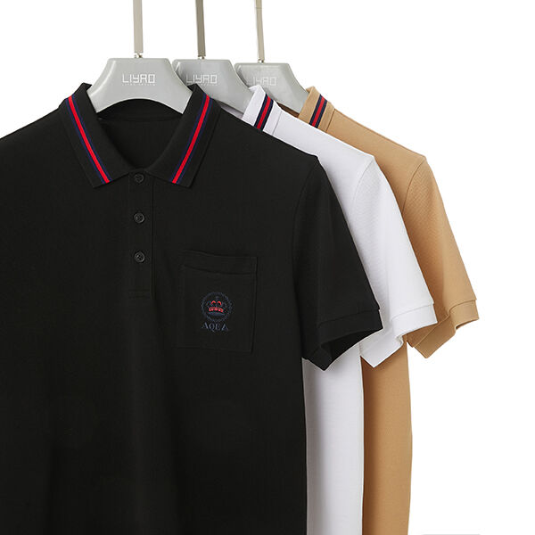 Exquisite Tailoring Skin-friendly White Black Essential Cotton Plain Polo Shirts Mens With Custom Logo Label Embroidery Casual