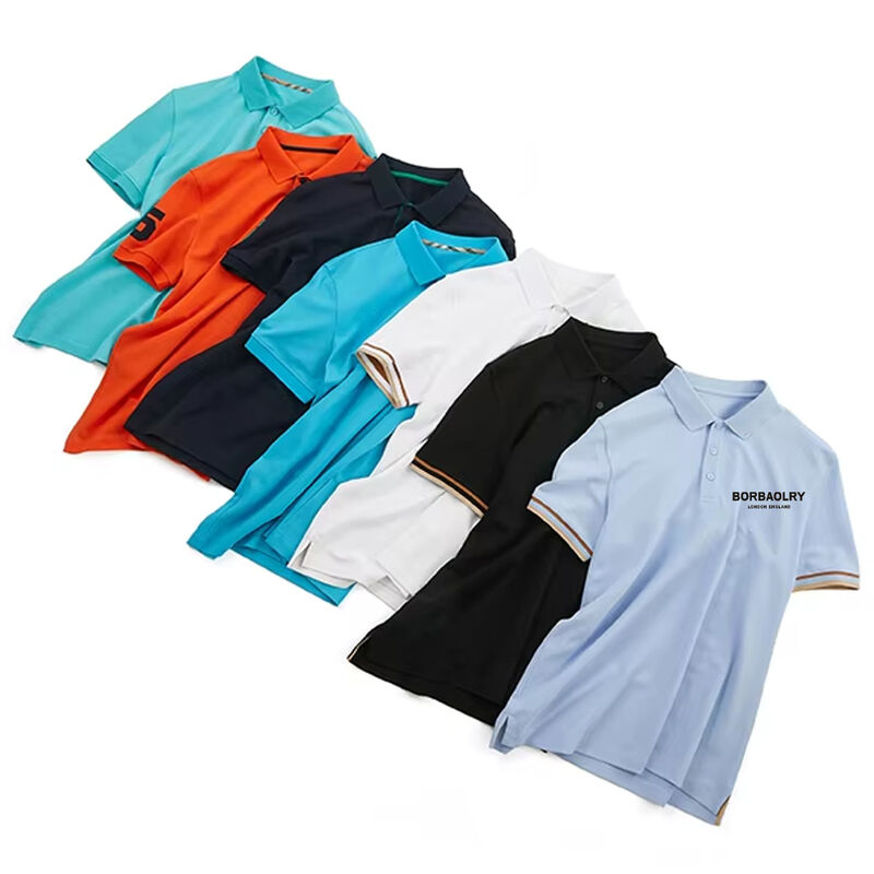 170-210Grams Customized Golf Polo Shirts High Quality Short Sleeve Polo T Shirt for Men