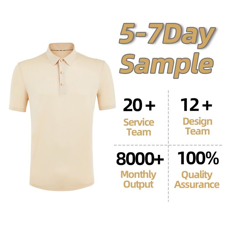 Seamless Private Label Custom Logo Cotton/Spandex Plain Golf Polo Quick DRY T-Shirt for Men