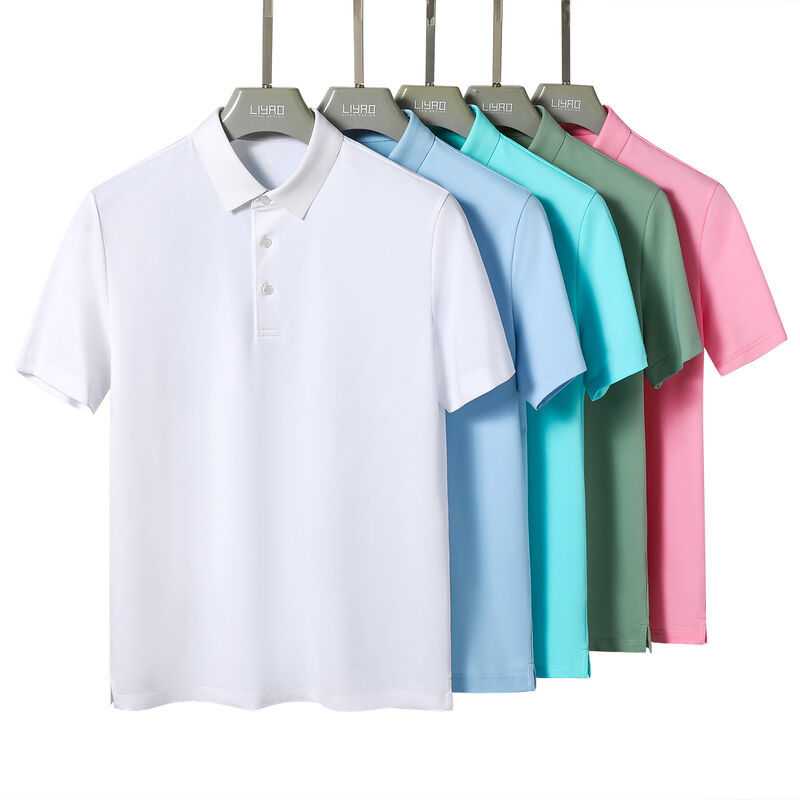 Brand New Product Custom Logo Outdoor Training Breathable  Gym Fitness Men Golf Polo Shirt