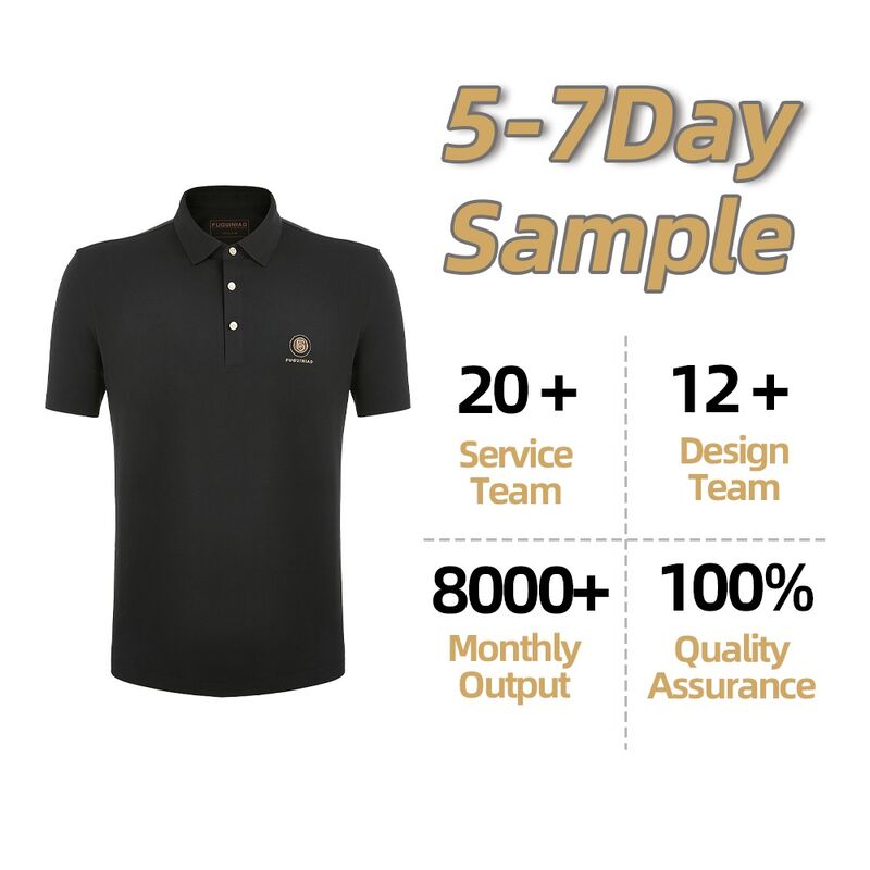 New Design Wholesale Custom Quick Dry Breathable Cotton Black Men's Pullover Polo T-shirts