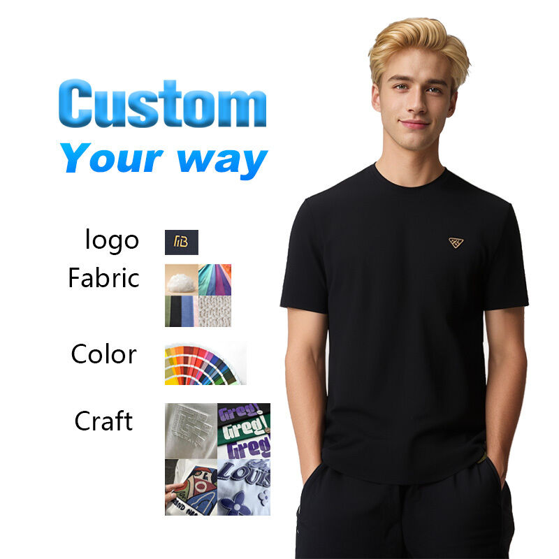 Satisfaction Guarantee Logo Customized Uniform Plain Customizable Black Men's Golf Polo-shirt