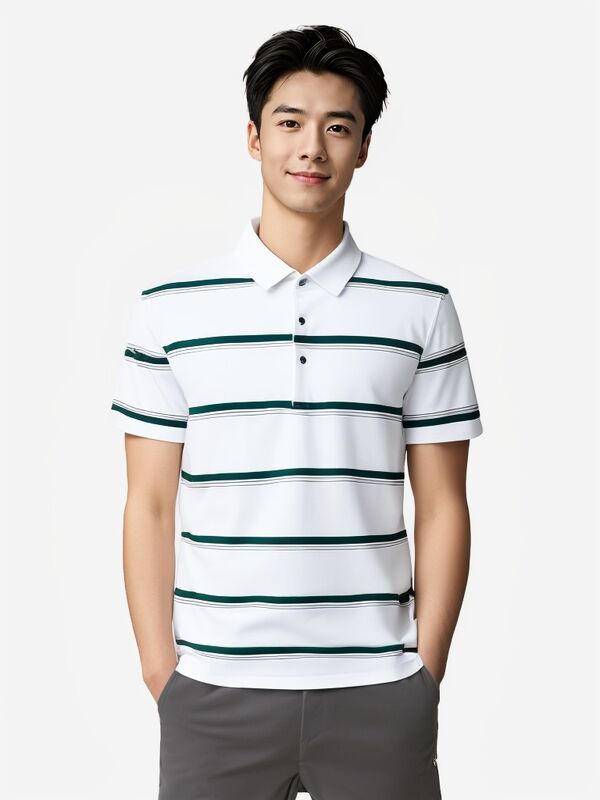 Fast Shipping Striped Oversized Polo Shirt New Fashion Trend Custom Polo Shirts