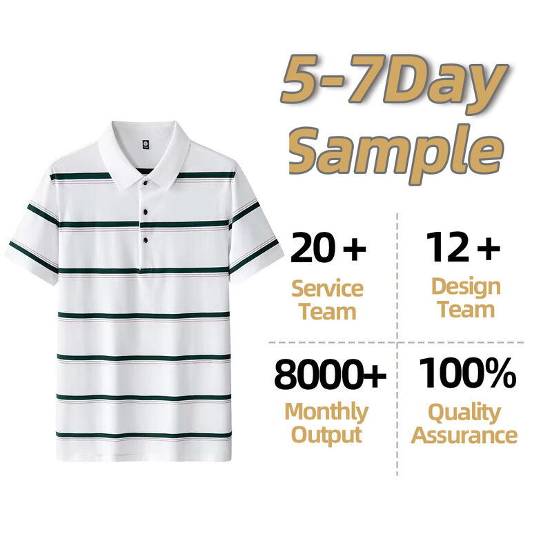 Fast Shipping Striped Oversized Polo Shirt New Fashion Trend Custom Polo Shirts