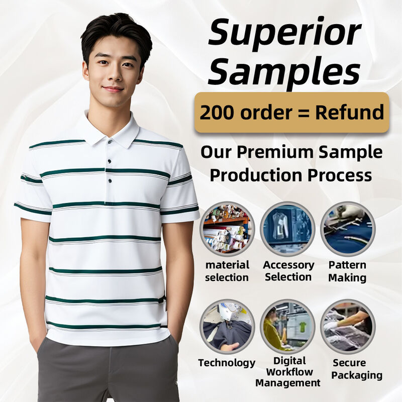 Fast Shipping Striped Oversized Polo Shirt New Fashion Trend Custom Polo Shirts