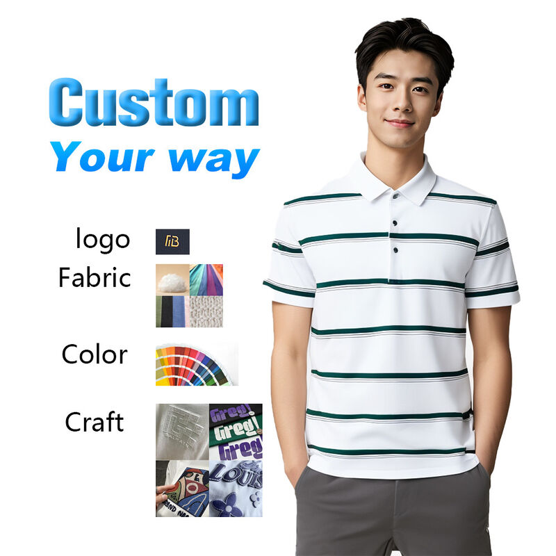 Fast Shipping Striped Oversized Polo Shirt New Fashion Trend Custom Polo Shirts