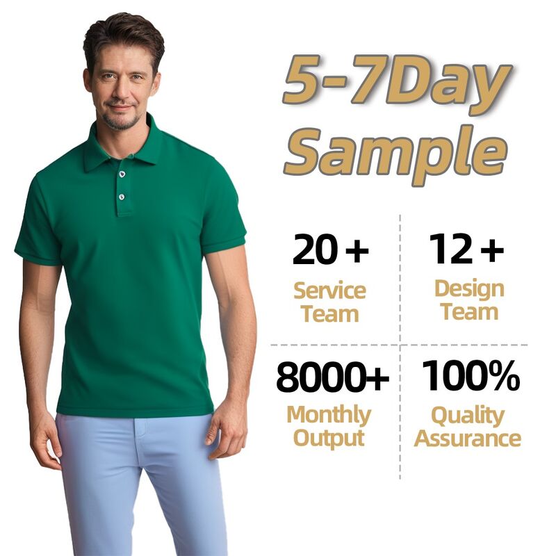 New Custom High Quantity Luxury Men's Polo Shirt Breathable Business Uniform Summer Polo Unisex Golf Custom Logo Polo