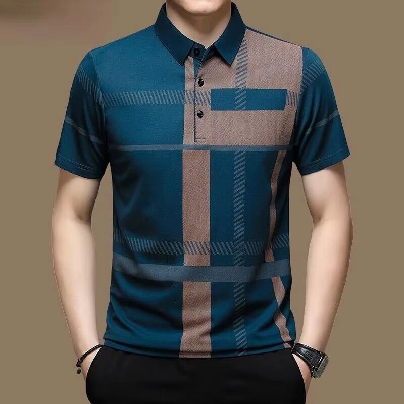 Summer OEM Custom Embroidered Silk Screen logo Men's Short Sleeve Polo Shirts Golf Solid Breathable Sublimation Polo T-shirt