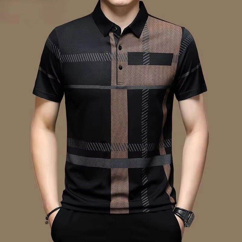 Summer OEM Custom Embroidered Silk Screen logo Men's Short Sleeve Polo Shirts Golf Solid Breathable Sublimation Polo T-shirt