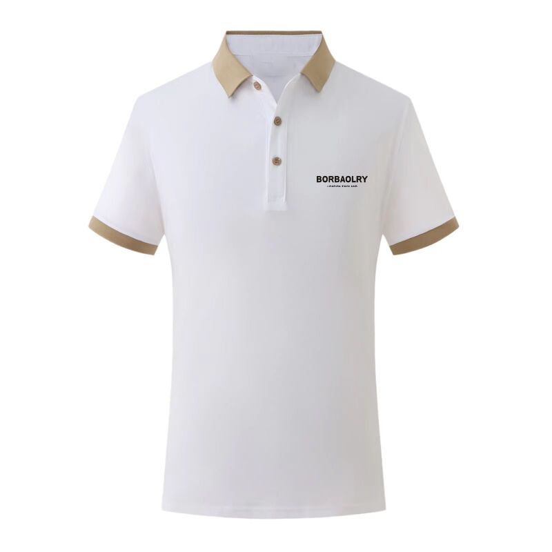 Wholesale New Spring and Summer 200 Grams Popular Golf Clothing Ashion Roll-neck Short Sleeves Polo