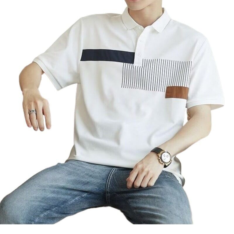 Custom Logo Short Sleeve Golf for Polo Shirt Breathable Quick Dry Made Cotton Solid Pattern for Dry Summer Golf