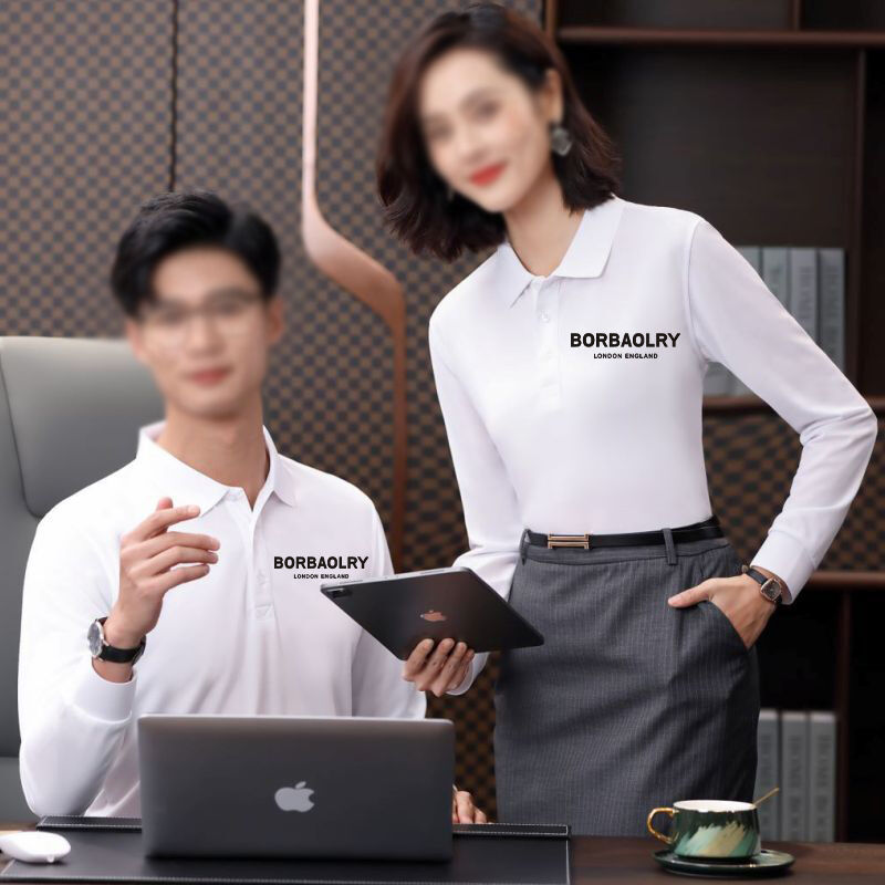 Custom Polo Shirts Long Sleeves Printed logo Embroidery t Shirt Polo Cotton Blank Men's Long-Sleeved Polo Shirts