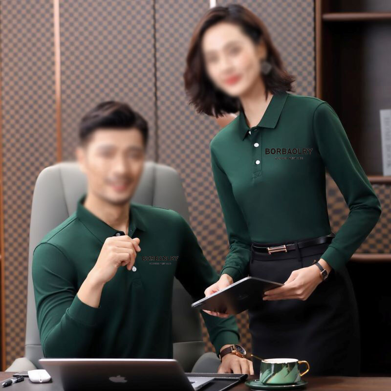 Custom Polo Shirts Long Sleeves Printed logo Embroidery t Shirt Polo Cotton Blank Men's Long-Sleeved Polo Shirts