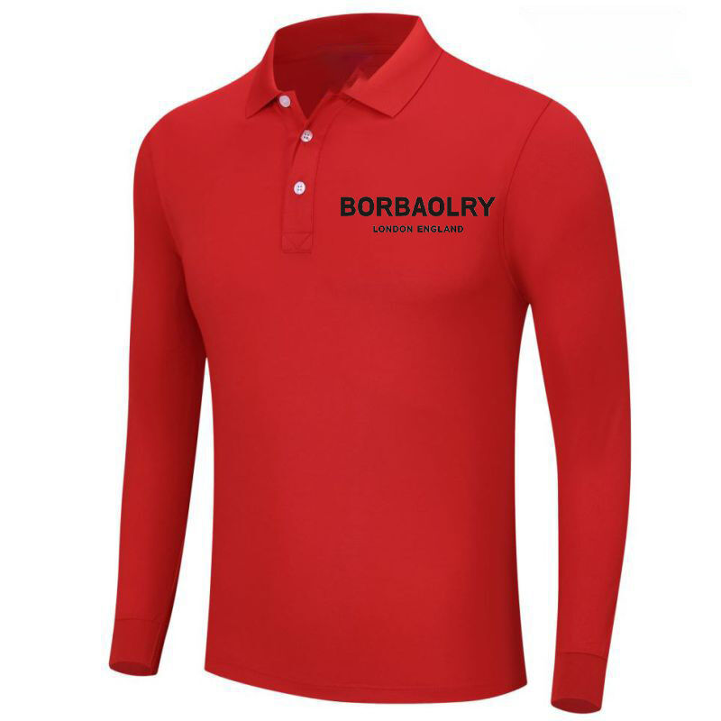 Custom Polo Shirts Long Sleeves Printed logo Embroidery t Shirt Polo Cotton Blank Men's Long-Sleeved Polo Shirts