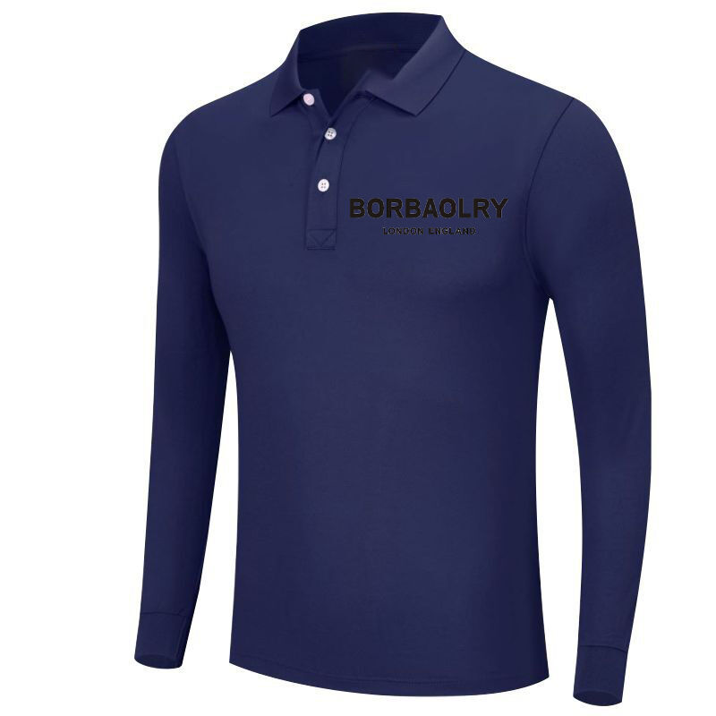 Custom Polo Shirts Long Sleeves Printed logo Embroidery t Shirt Polo Cotton Blank Men's Long-Sleeved Polo Shirts