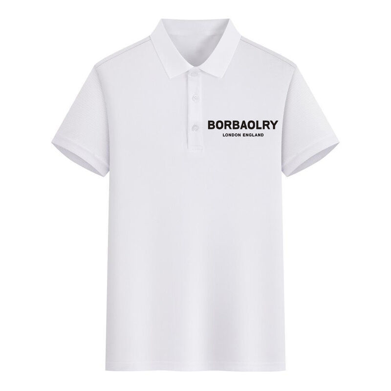 Men's Unisex Casual Short Sleeve for Polo Shirt Hot Selling Solid Pattern Printed T-Shirt Custom Logo Plain Dyed Anti-Pilling