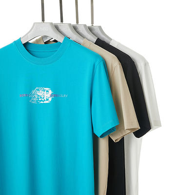 Knitted 100 Cotton Men's Gym Oversized T-Shirt Custom Logo Style for Summer and Sports