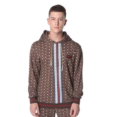 Polyester / Cotton Athletic Oversized Hoodie Streetwear Heavyweight
